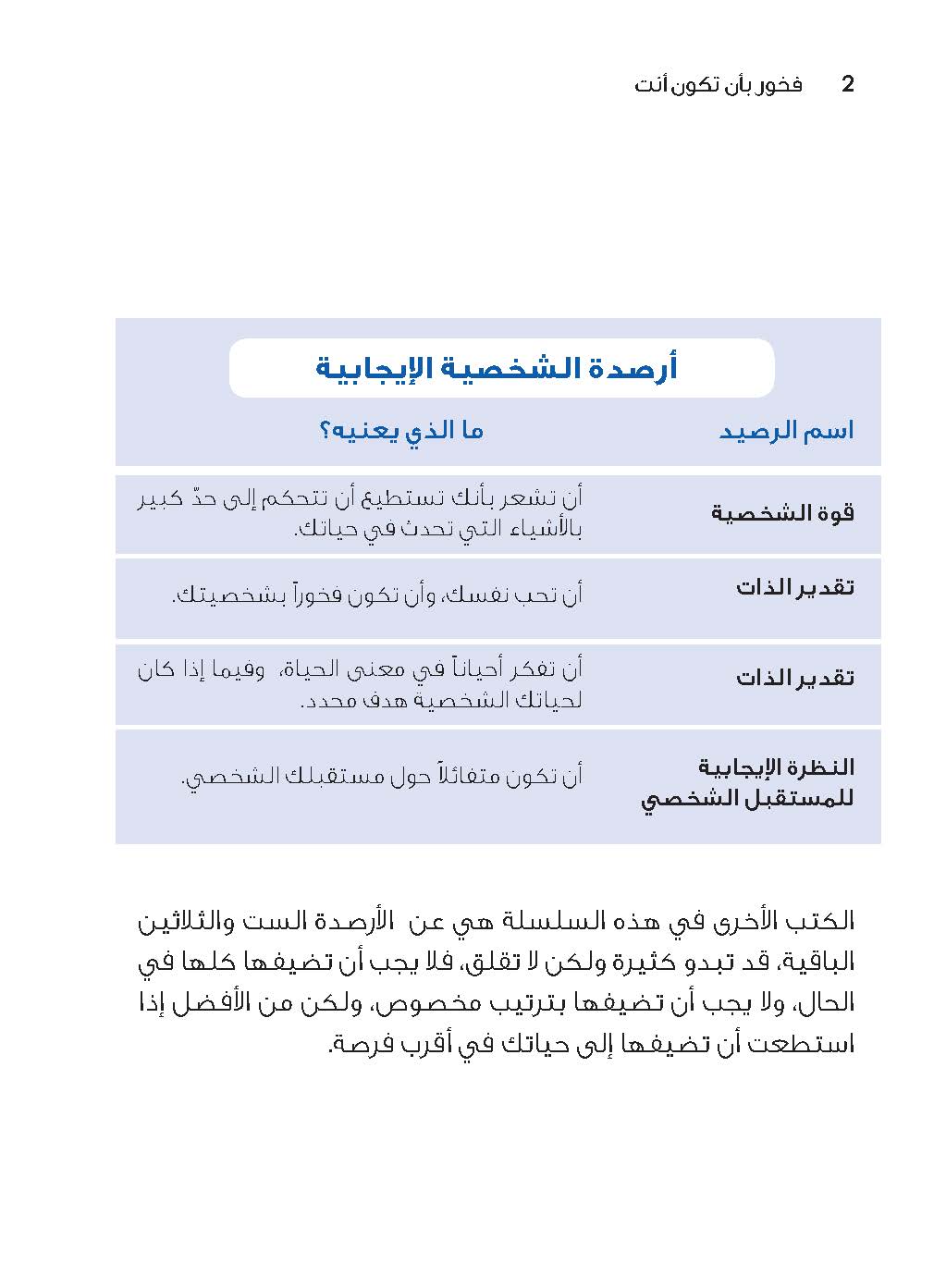 سلسلة "إضافة الأرصدة" للأطفال، فخور بأن تكون أنت