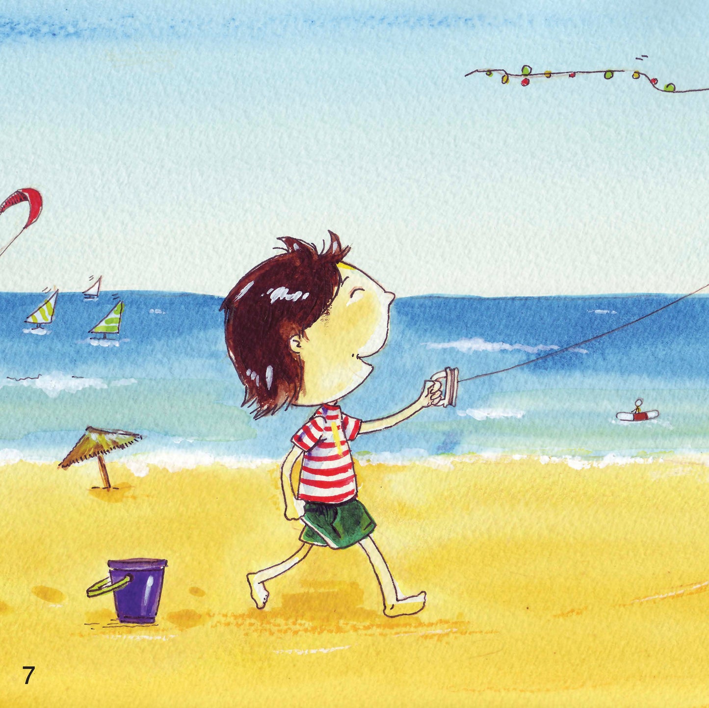 راشد على شاطئ البحر